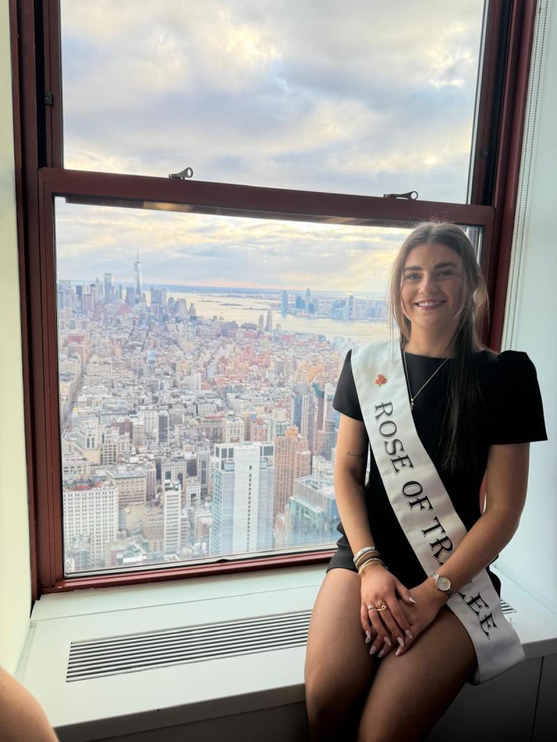 Rose of Tralee Katelyn Cummins in New York