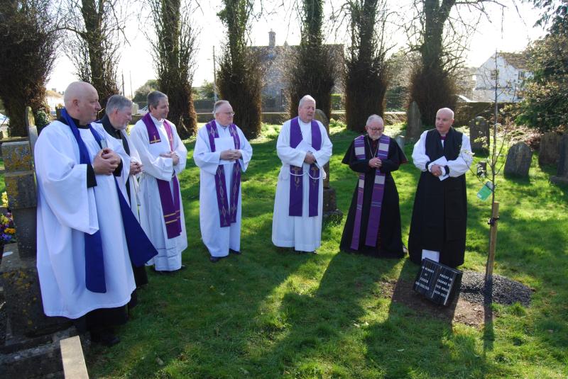 A tree was planted in memory of Canon Ian Coulter in Templemore