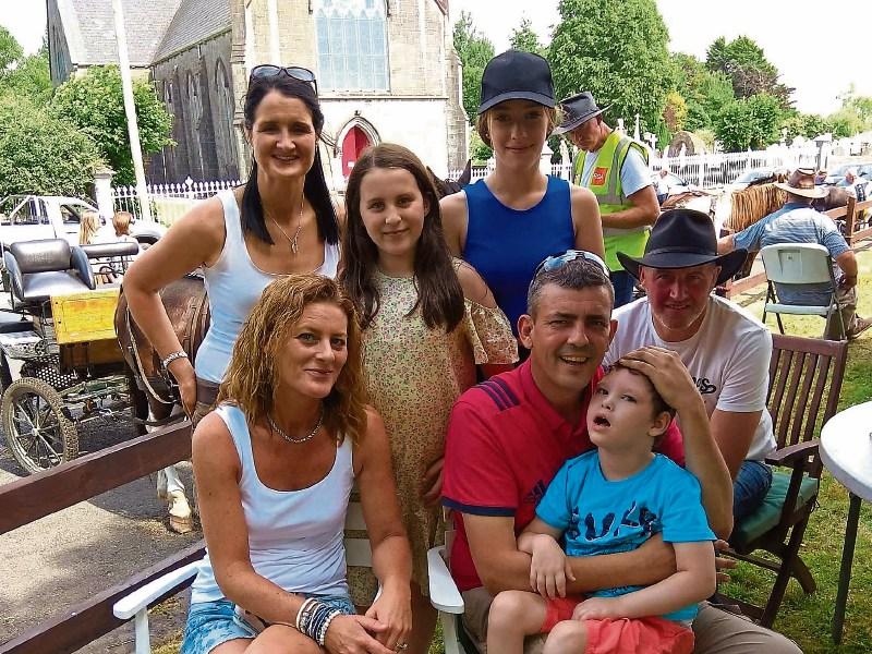 Sinead Ryan, Abbey Butler. Ellie Devane, John O'Dwyer with Lorraine and Ned Butler with their son Michael