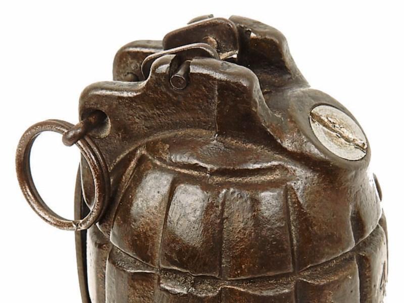 Bomb disposal unit detonate Civil War grenade