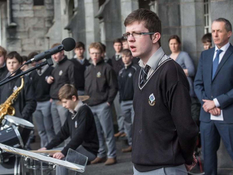 Proclamation Day: St Kieran's raise the flag