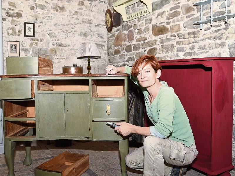 Bringing old furniture back to life in a colourful way