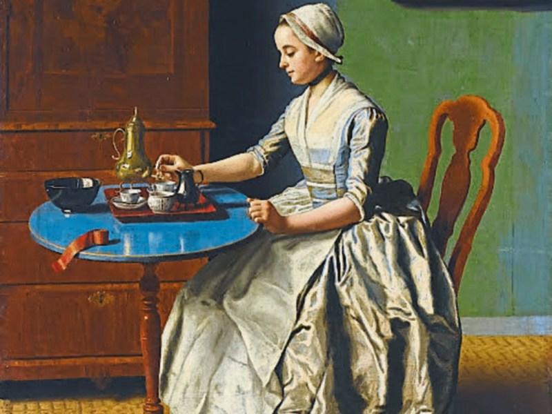A Dutch girl at Breakfast.