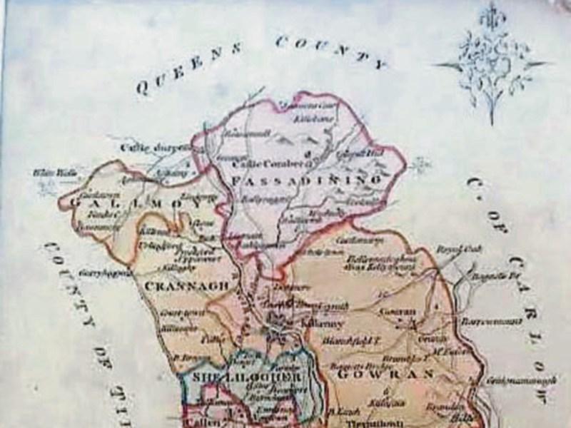 A 1798 map of Kilkenny - one of the items on offer at the fair.