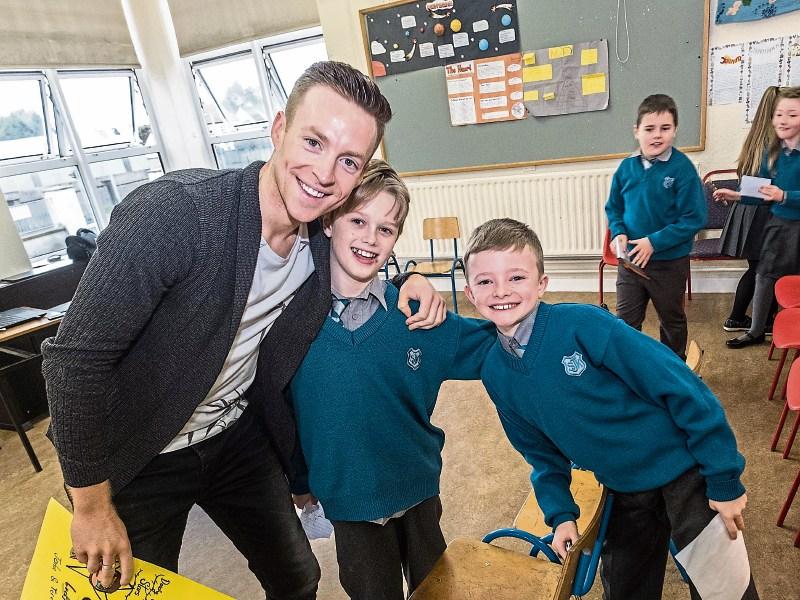 Huge cheers for John Edward at St John's Senior School