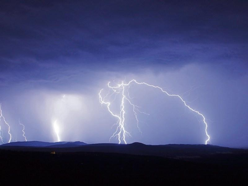 Thunder and lightening