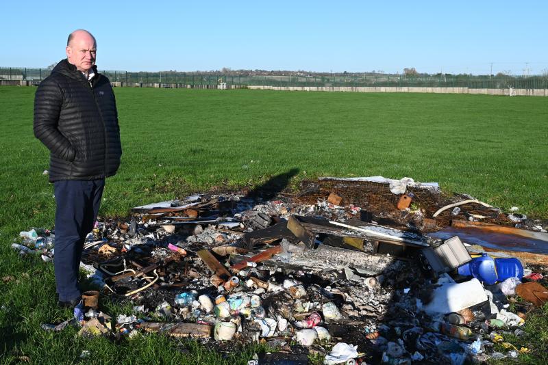 Illegal dumping  at Butts Green  
