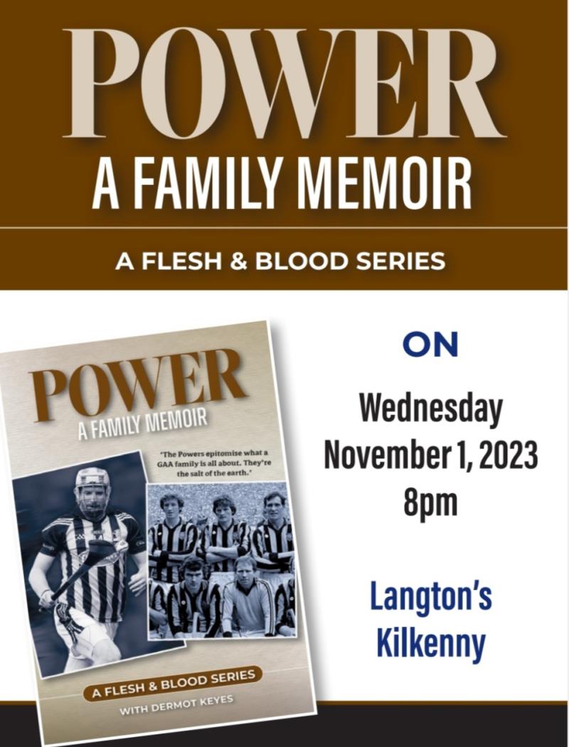 'Power: A Family Memoir' to be launched in Kilkenny 