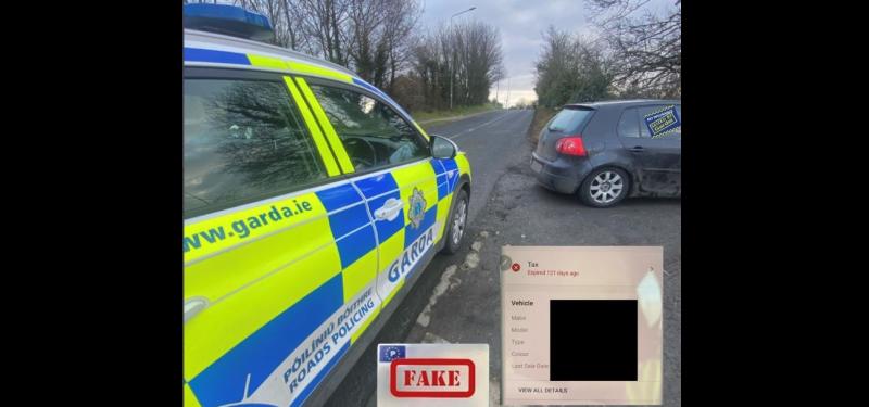 Gardaí seize car after driver produces fake driving licence in big Tipperary townland