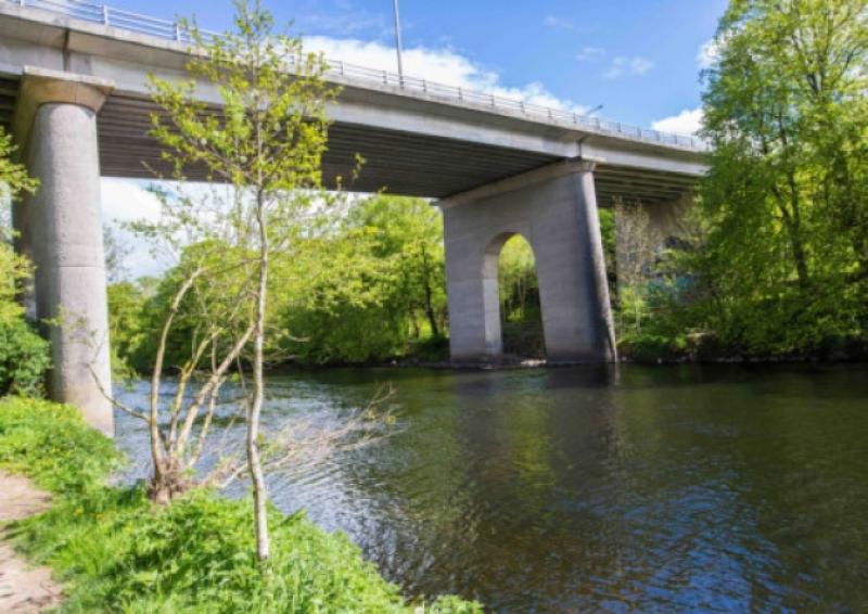 Ossory Bridge, where a new pedestrian bridge is being considered to link up the boardwalks on both sides.