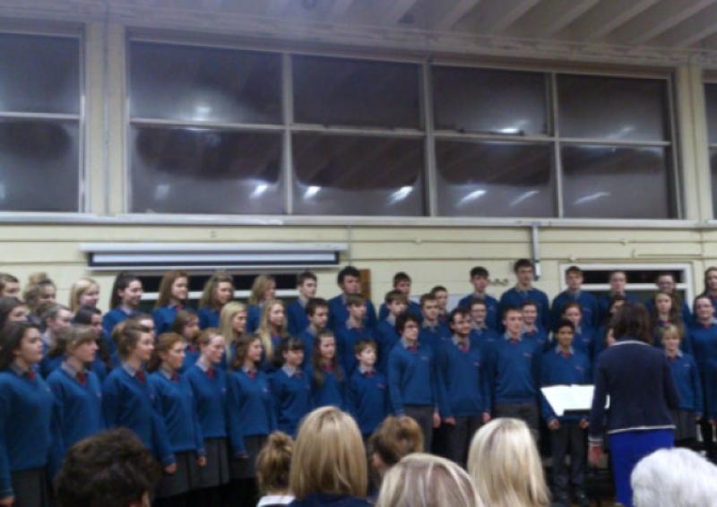 The Heywood senior choir.