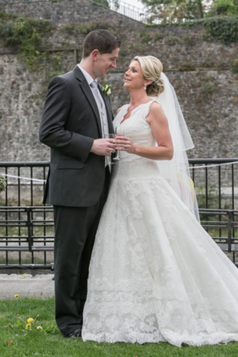 Cork woman Danielle Tuite and Clare man Mike Murrihy got married in Kilkenny Castle  last Friday and held their reception in the Rivercourt Hotel. Photo: Pat Moore.