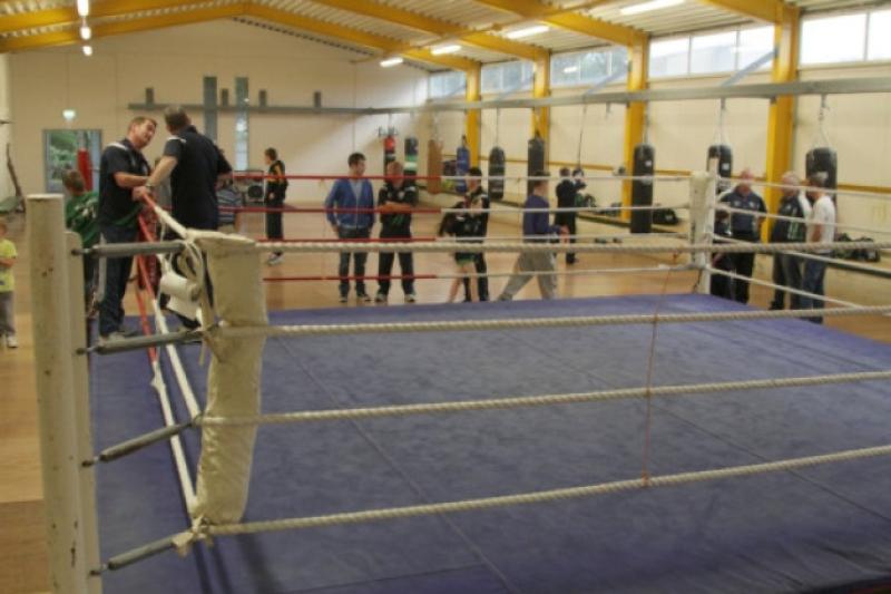 Overview of the ring in the Marble City Boxing Club's new base in Kilkenny City. Photo: Eoin Hennessy