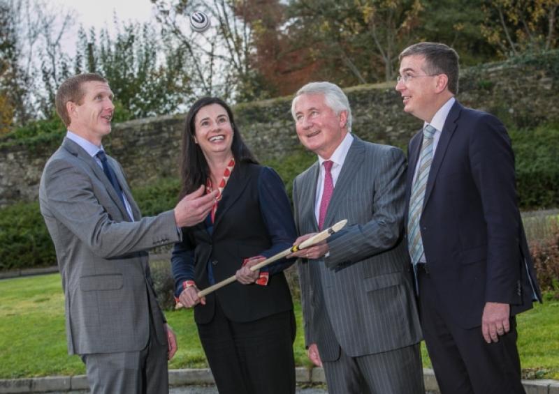 Pictured at the PwC Business Leaders Conference themed 'Decisions 2014' are Henry Shefflin; Siobhan Collier, PwC Kilkenny, Sam McCauley, Founder, Sam McCauley Chemists and  Billy Sweetman, Partner, PwC. Photo: Pat Moore.