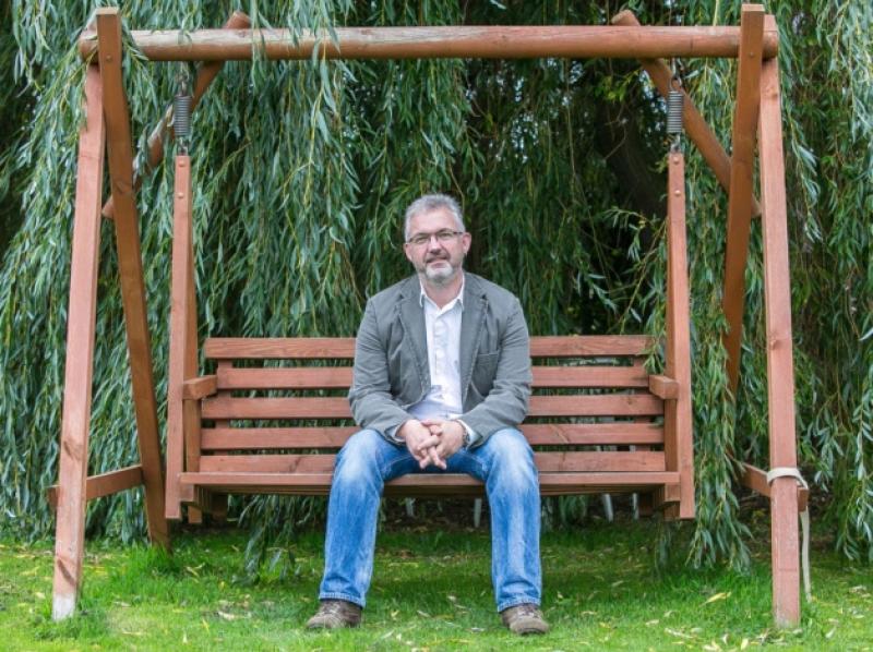 John Whelan pictured in the garden of his home near Paulstown. Photo; Pat Moore.