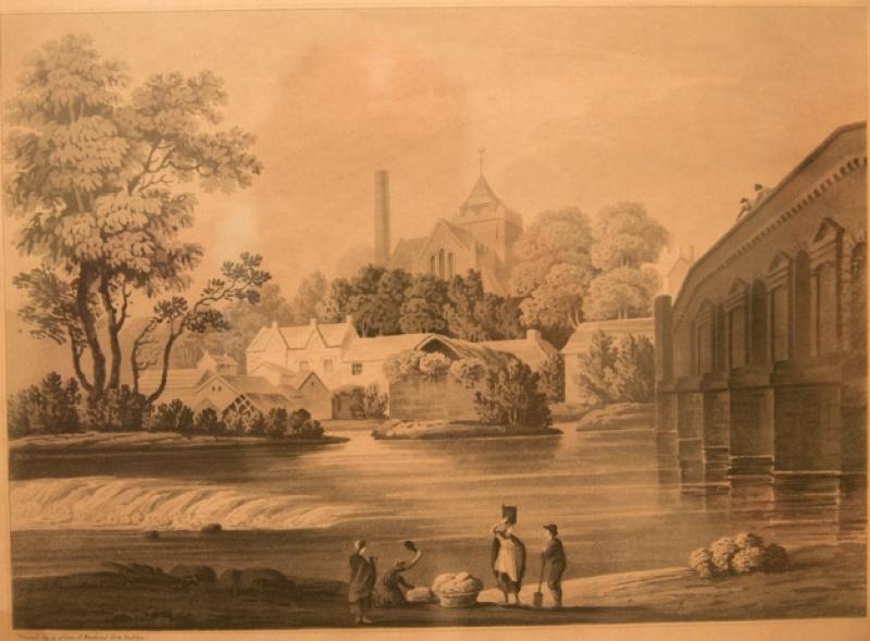 Painting of Green's Bridge from 1783