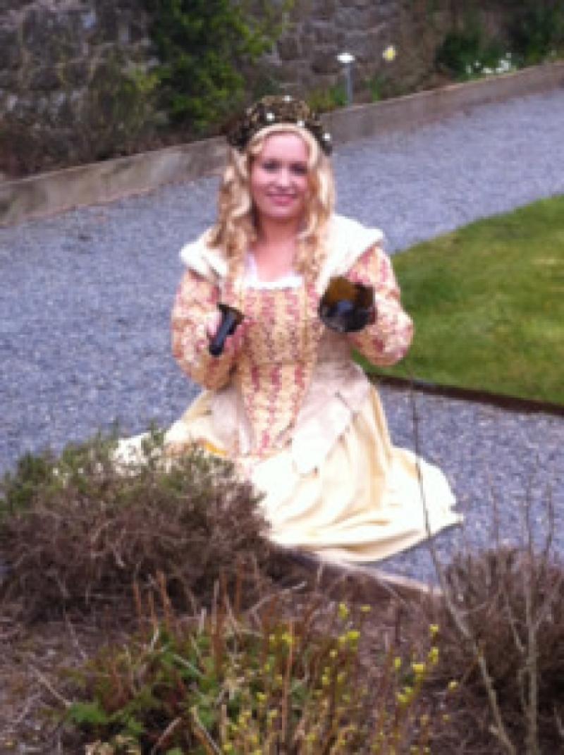 Rose Archer (Meagan Donoghue) in her garden at Rothe House and Garden, Parliament Street, Kilkenny.