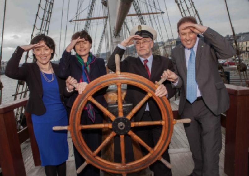 25/03/2013 (NO REPRO FEE) Improvement works on the Barrow Navigation would generate almost ��12m in additional revenue over the next ten years and create a minimum of an extra 130 plus local jobs, the ��Unlocking the Barrow�" report, launched on Monday by Ann Phelan TD, with Sean Reidy, CEO, JFK Trust, Mary Walsh, Carlow LEADER Partnership and Declan Rice, Kilkenny LEADER Partnership. Photo: Pat Moore.