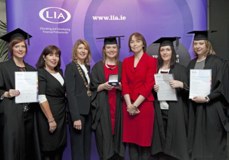 LIA have held its fourth annual Credit Union Awards in the IMI, Dublin, to present successful Credit Union students with their awards. Sharon Donnery, Registrar of Credit Unions, Central Bank of Ireland, addressed the successful students and their guests, and presented recipients with their designation certificates. The ceremony recognised the significant achievements of over 250 successful Credit Union students, in attaining their CUG (Credit Union Governance), CUA (Credit Union Adviser), various APA (Accredited Product Adviser) and QFA (Qualified Financial Adviser) designations. The successful Credit Union Directors, Oversight Committee members, managers and staff represented 94 Credit Unions from across the country. LIA is the professional education and development association for those who work across all areas of the Financial Services industry. Pictured at the recent LIA Credit Union Awards Ceremony were graduates fromSt. Canice's Kilkenny Credit Union - (L-R) Emma Stone;Claire Lawton, Manager,St. Canic
