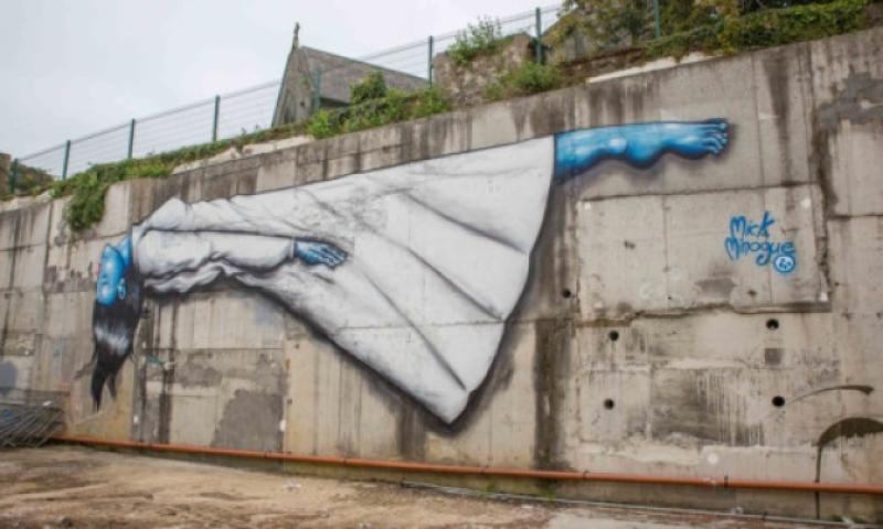 The street art on St Kieran Street. Photo: Pat Moore.