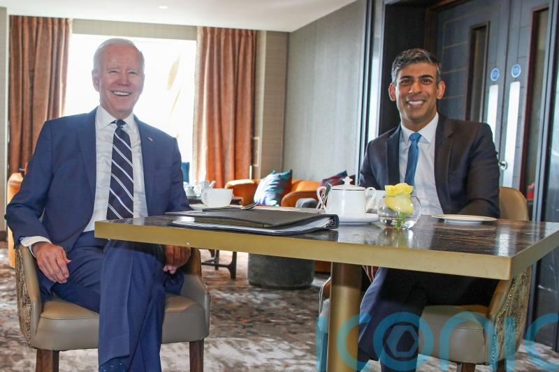 Irish visit was to ensure ‘Brits didn’t screw around’, says Biden