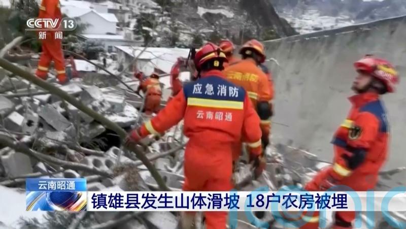 Bodies retrieved after dozens of people buried in Chinese landslide