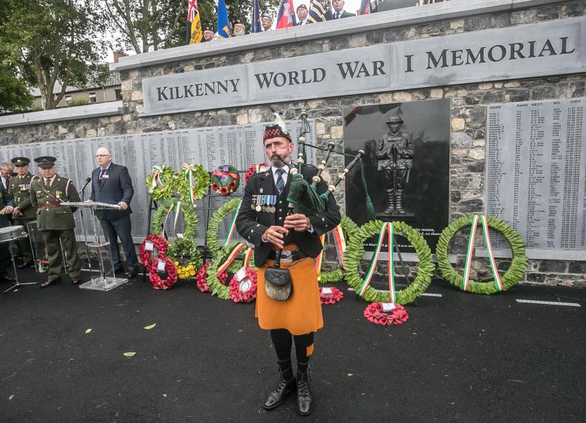 Impressive memorial unveiled to honour Kilkenny's WWI fallen heroes