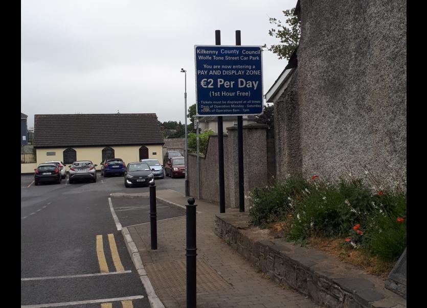 Price change in this Kilkenny City carpark from Tuesday Kilkenny People