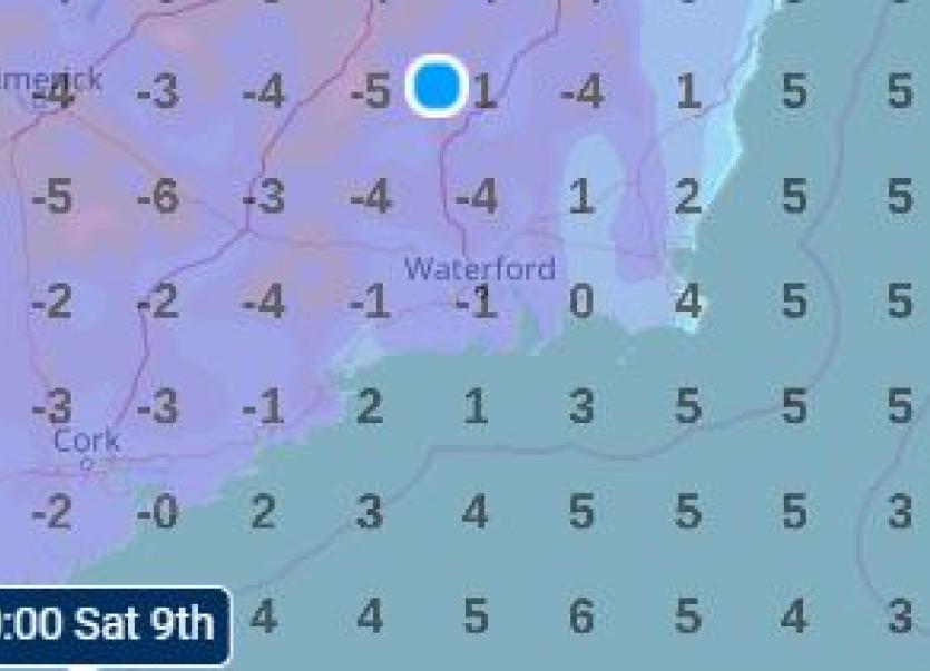 Kilkenny Weather Brrr! Icy and cold today but even colder 5°C