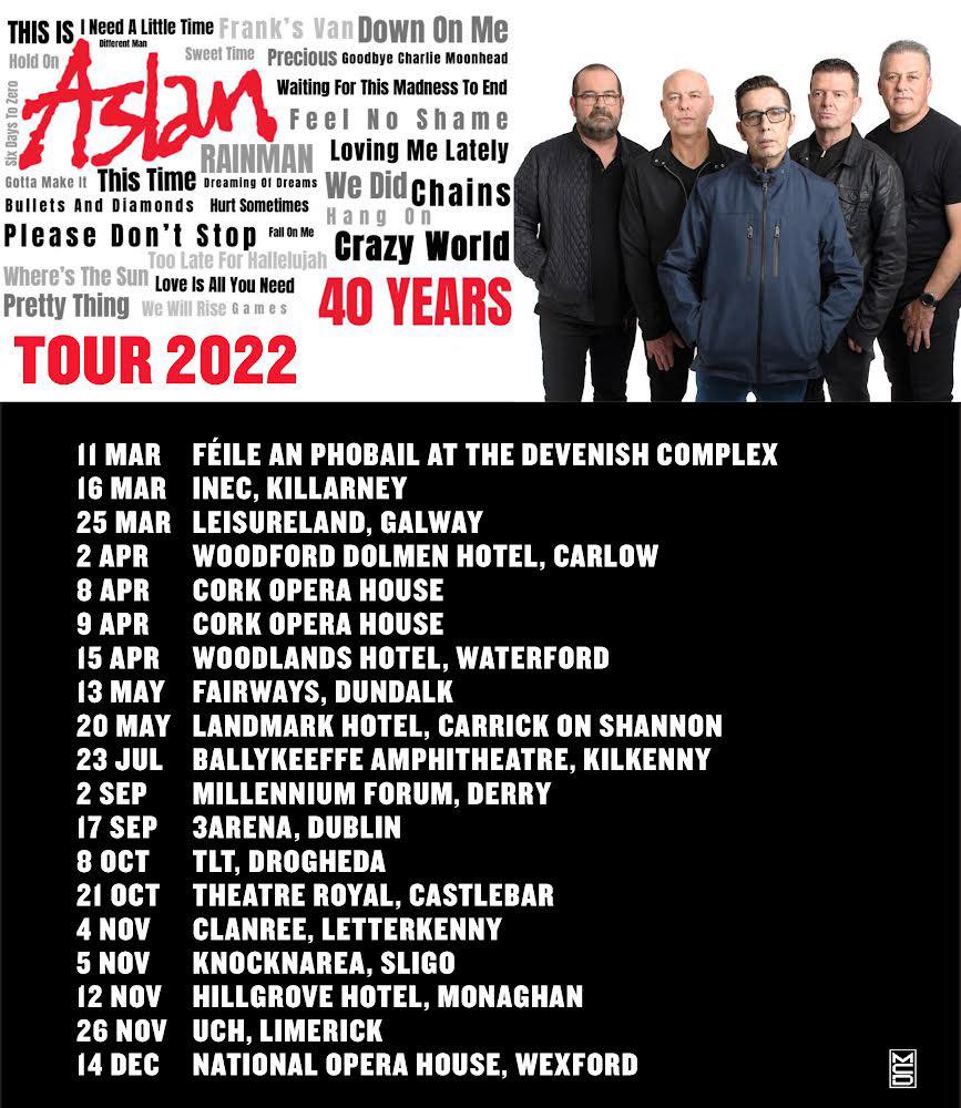 aslan tour 2022 glasgow